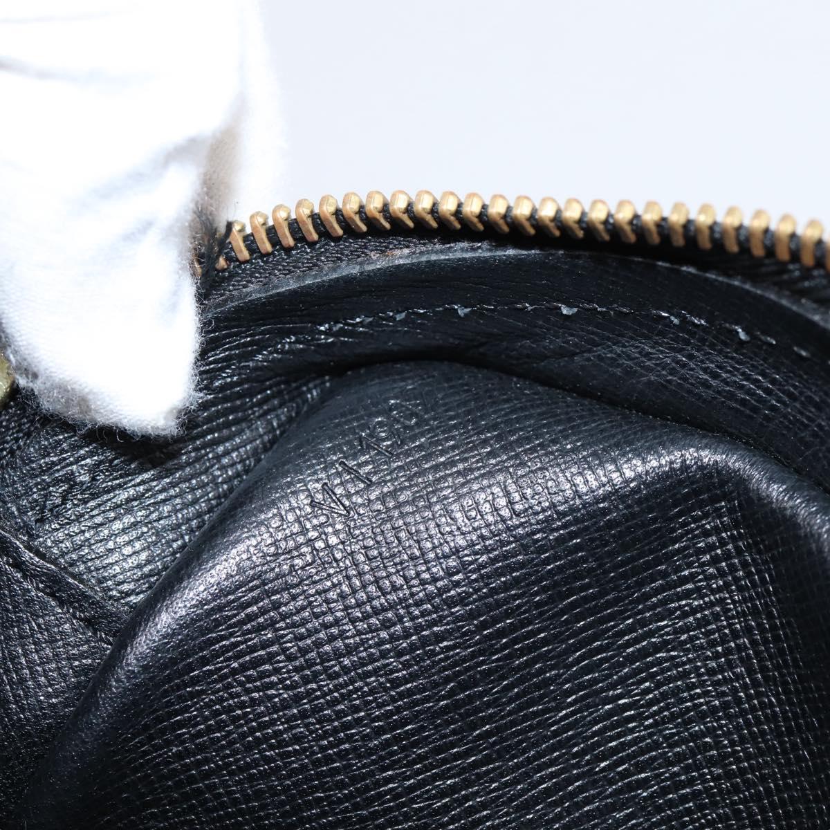 LOUIS VUITTON Epi Jeune Fille MM Shoulder Bag Black M52152 LV Auth 204584A