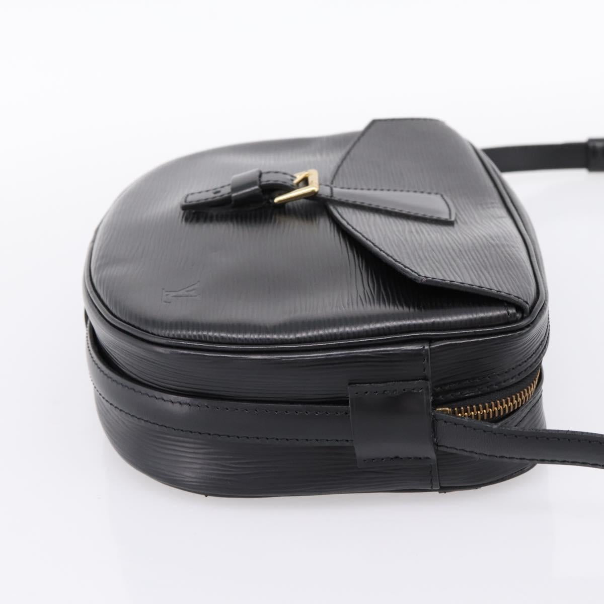 LOUIS VUITTON Epi Jeune Fille MM Shoulder Bag Black M52152 LV Auth 204584A