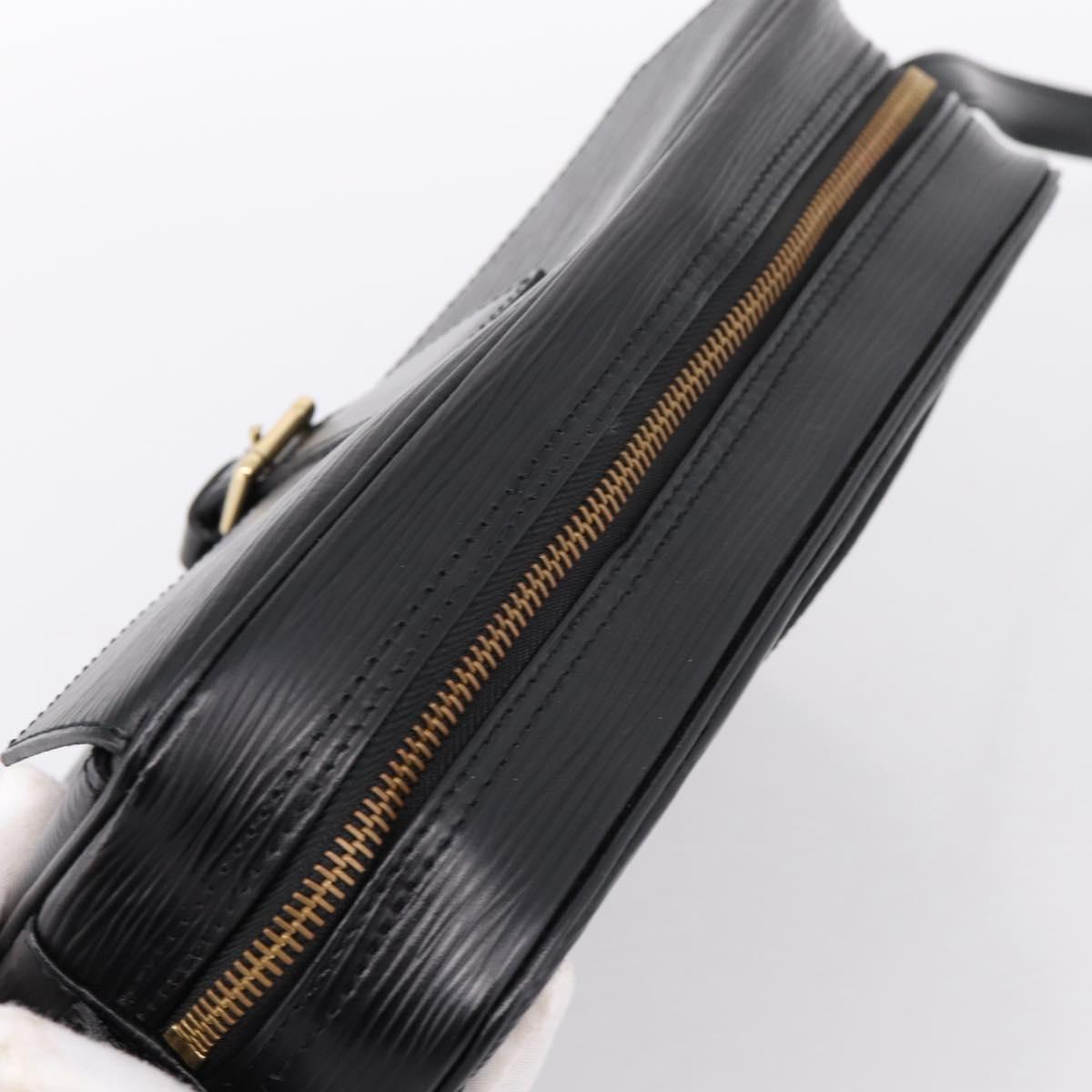 LOUIS VUITTON Epi Jeune Fille MM Shoulder Bag Black M52152 LV Auth 204584A