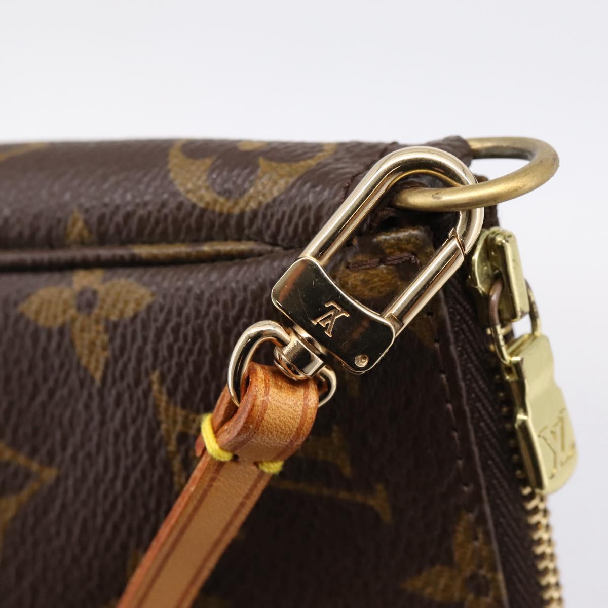 LOUIS VUITTON Monogram Pochette Accessoires Pouch M51980 LV Auth 204585V