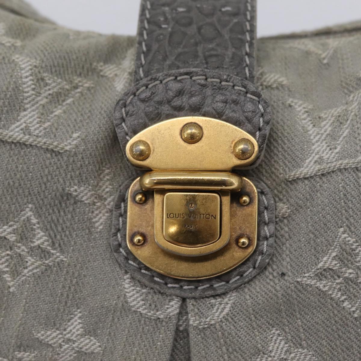 LOUIS VUITTON Monogram Denim Slytree Shoulder Bag Gris M45834 LV Auth 204591V