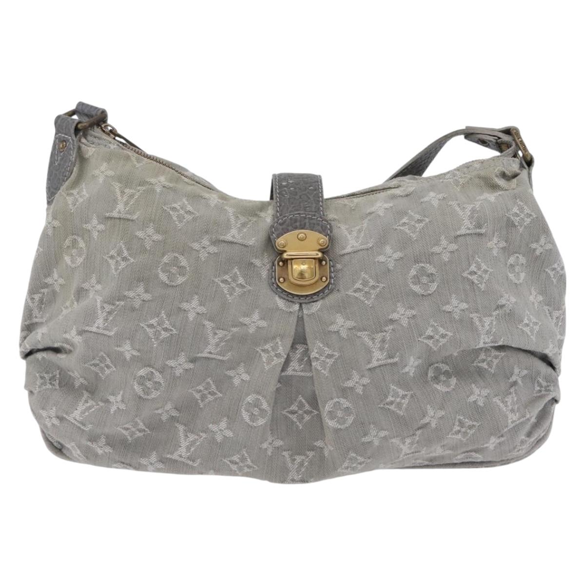 LOUIS VUITTON Monogram Denim Slytree Shoulder Bag Gris M45834 LV Auth 204591V
