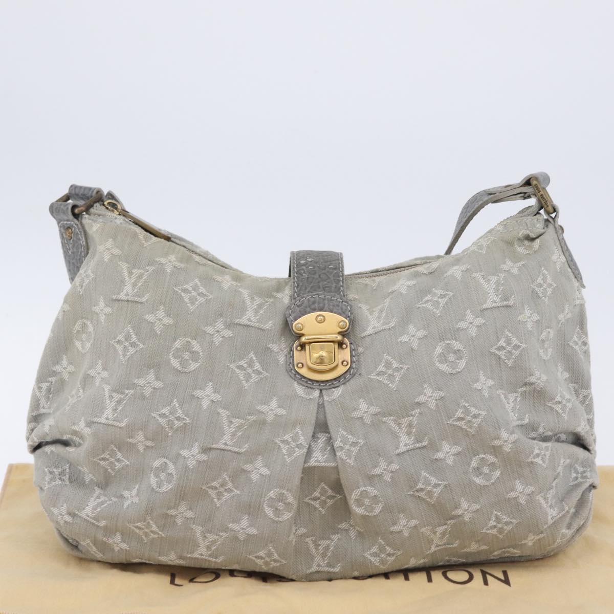 LOUIS VUITTON Monogram Denim Slytree Shoulder Bag Gris M45834 LV Auth 204591V