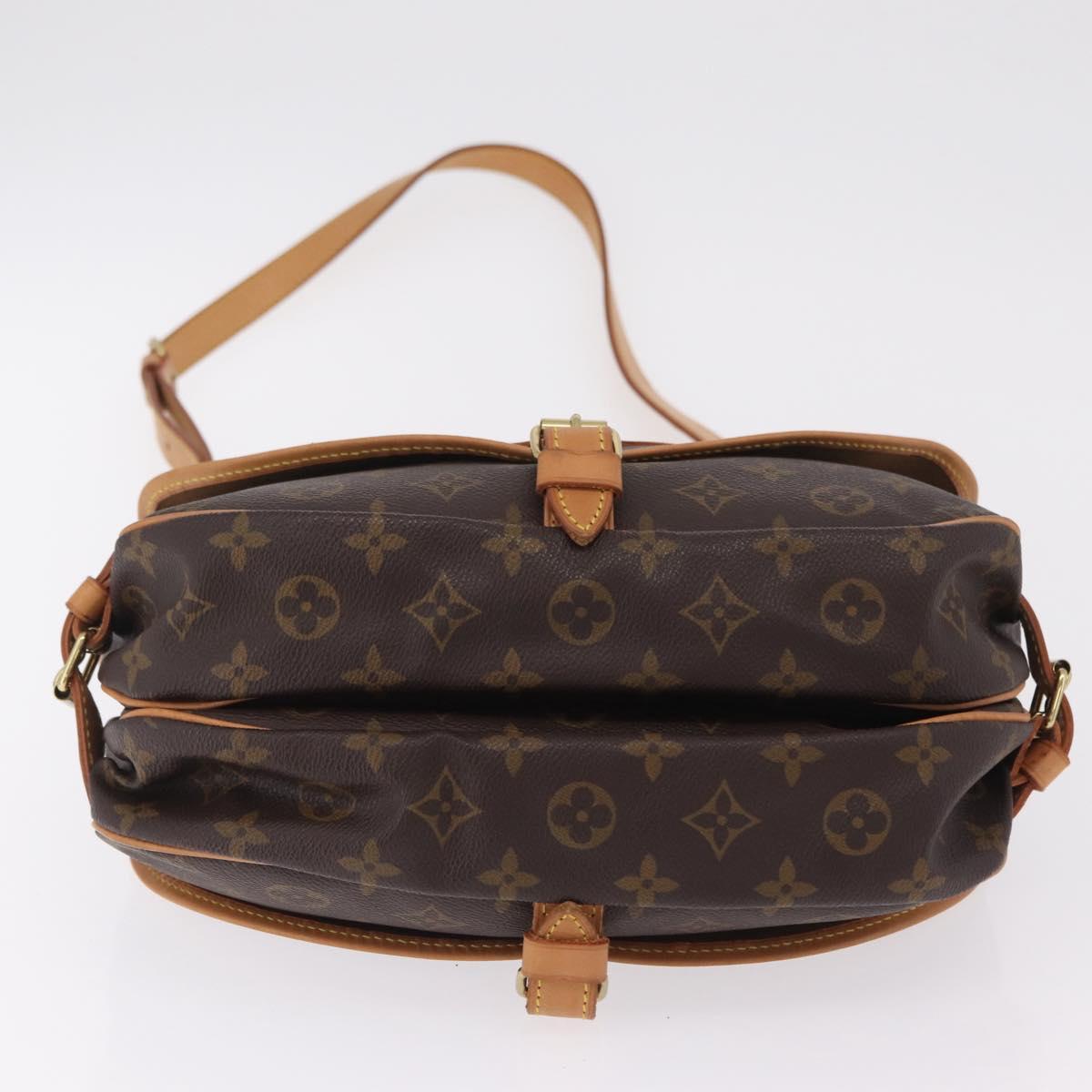 LOUIS VUITTON Monogram Saumur 30 Shoulder Bag M42256 LV Auth 204593A