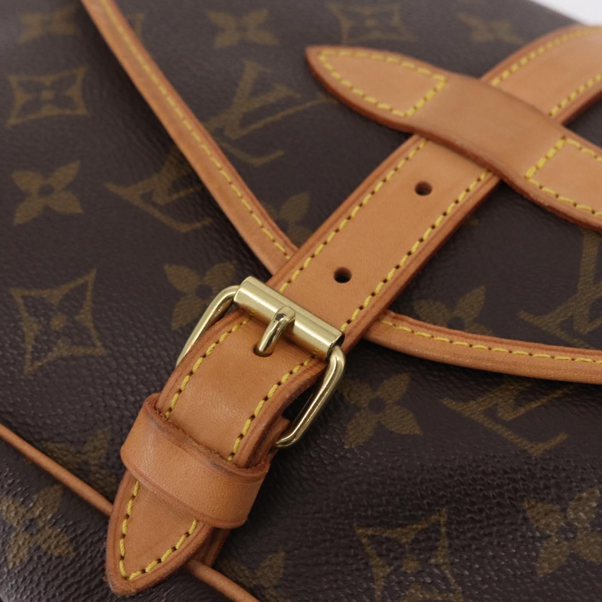 LOUIS VUITTON Monogram Saumur 30 Shoulder Bag M42256 LV Auth 204593A