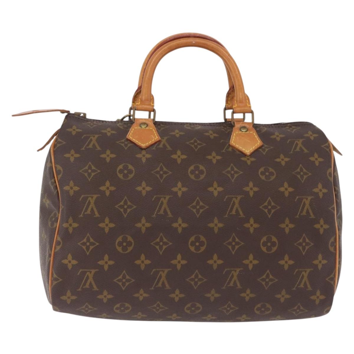 LOUIS VUITTON Monogram Speedy 30 Hand Bag M41526 LV Auth 204611V