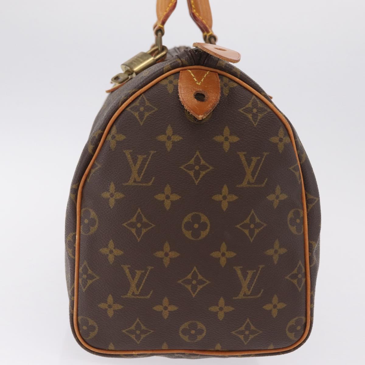 LOUIS VUITTON Monogram Speedy 30 Hand Bag M41526 LV Auth 204611V