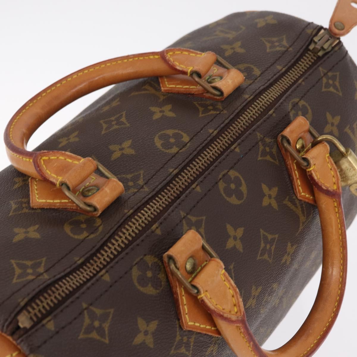 LOUIS VUITTON Monogram Speedy 30 Hand Bag M41526 LV Auth 204611V