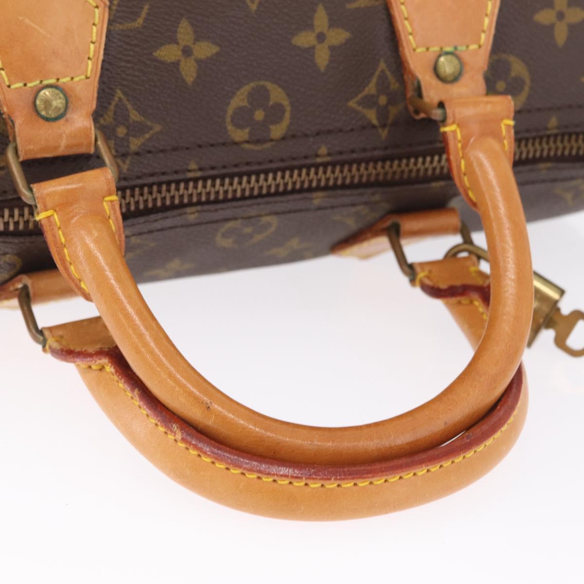 LOUIS VUITTON Monogram Speedy 30 Hand Bag M41526 LV Auth 204611V