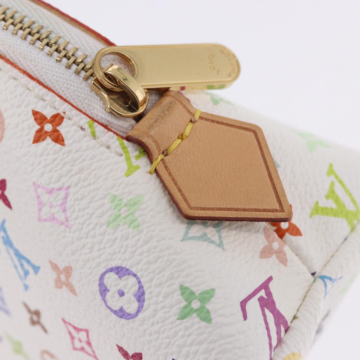 LOUIS VUITTON Monogram Multicolor Pochette Cosmetic Pouch M47354 LV Auth 204614V