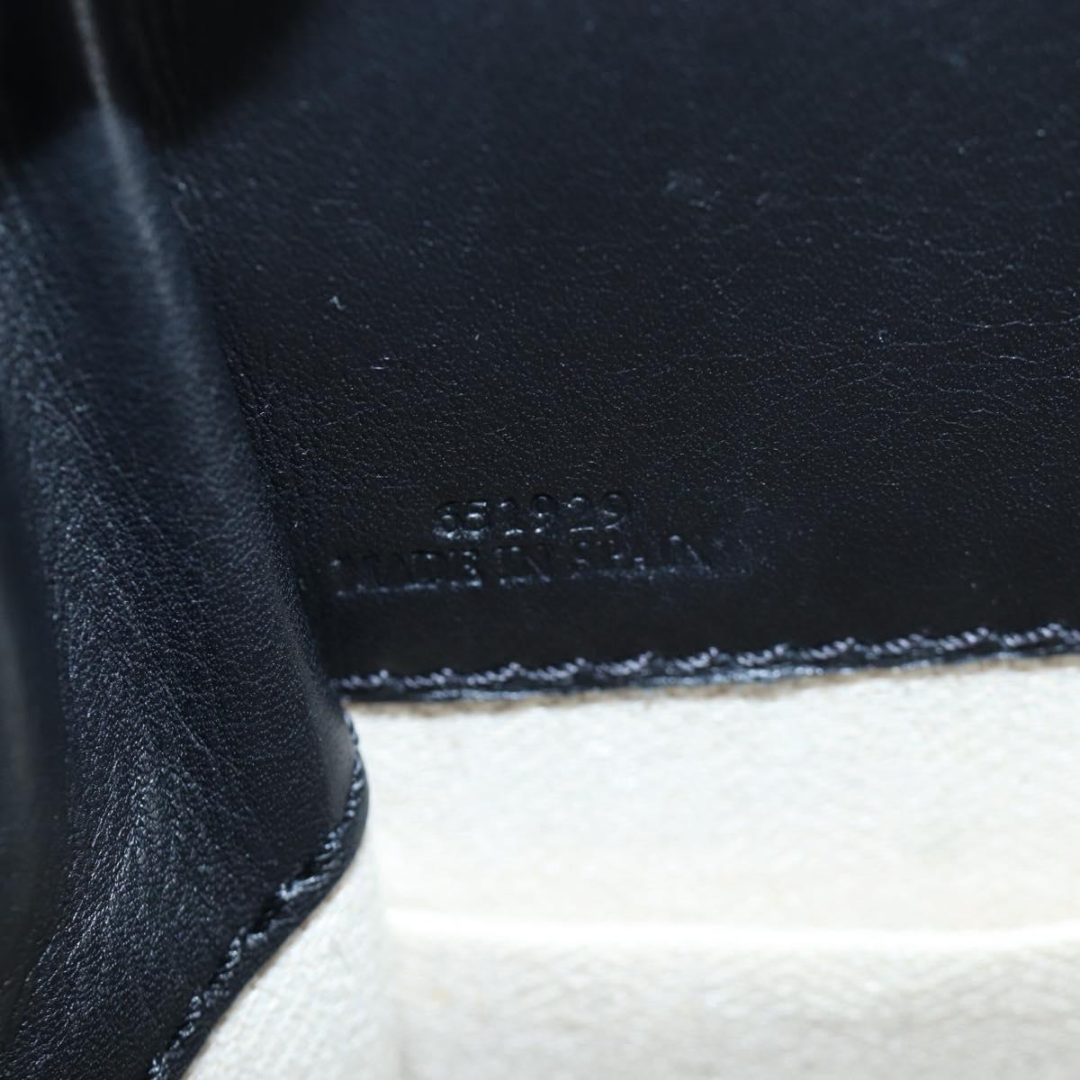 LOEWE Hammock Mini Shoulder Bag Leather 2way Black Silver Auth 204615M
