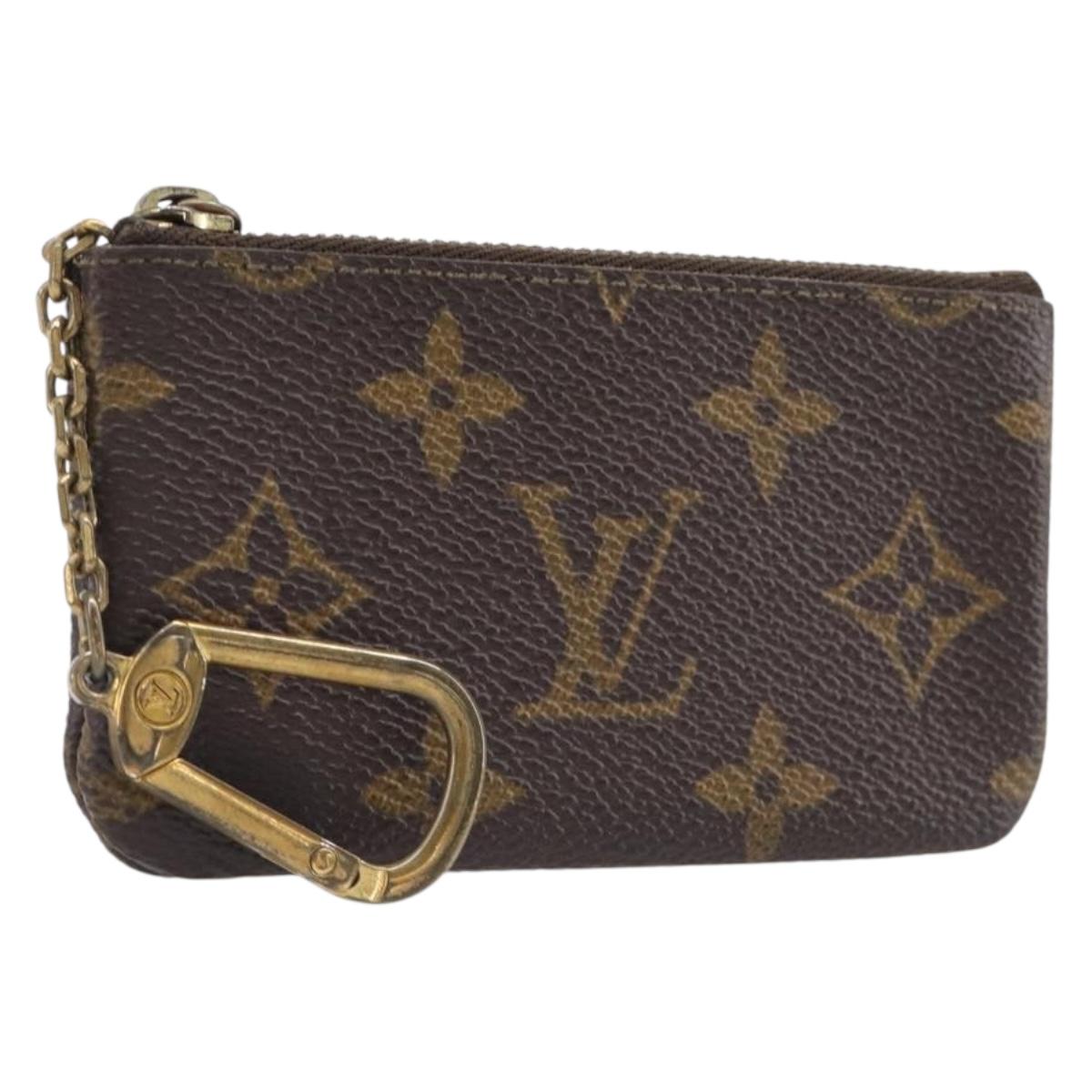 LOUIS VUITTON Monogram Pochette Cles Coin Purse M62650 LV Auth 204619