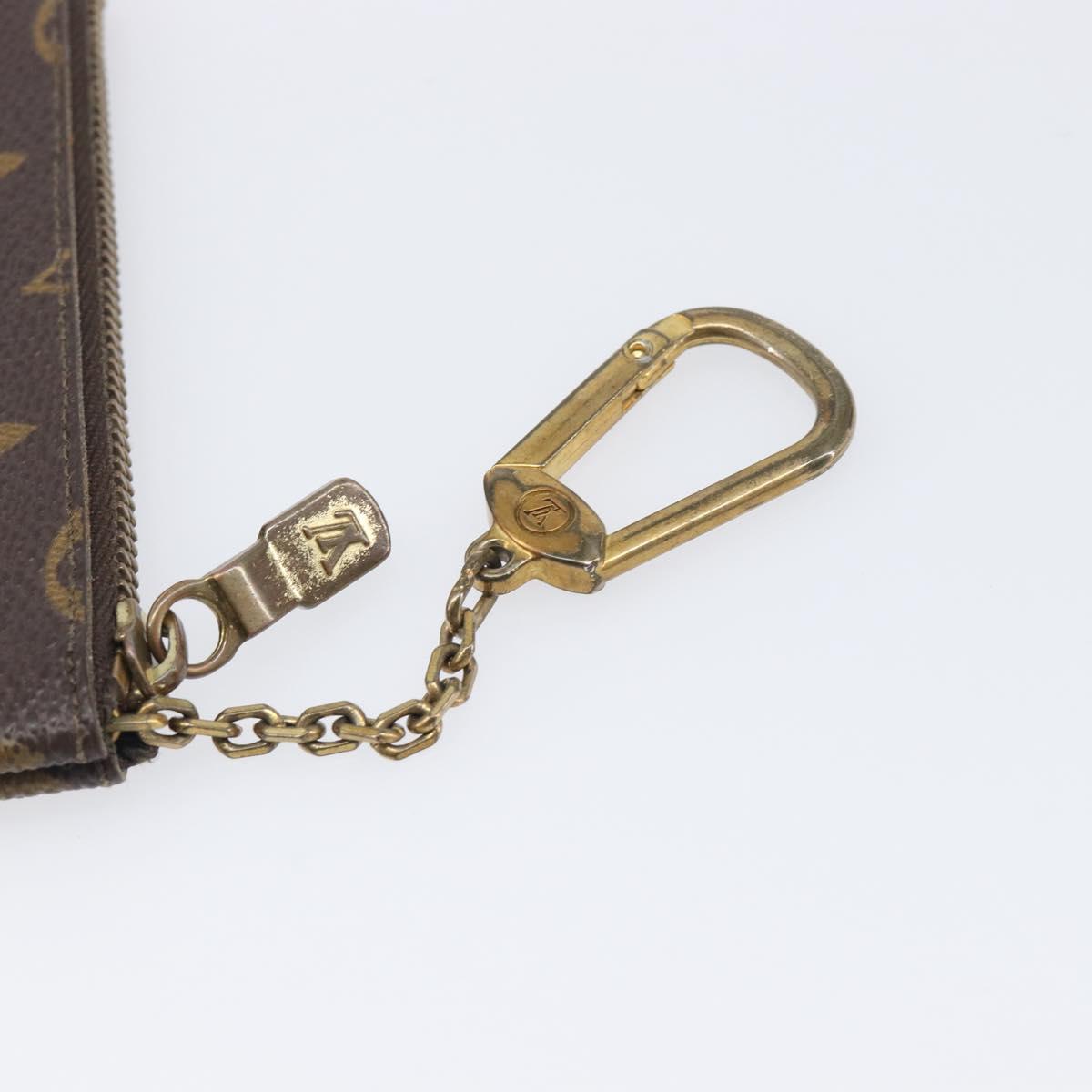 LOUIS VUITTON Monogram Pochette Cles Coin Purse M62650 LV Auth 204619