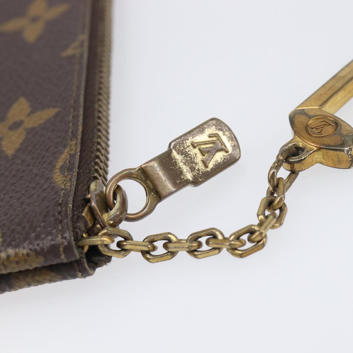 LOUIS VUITTON Monogram Pochette Cles Coin Purse M62650 LV Auth 204619