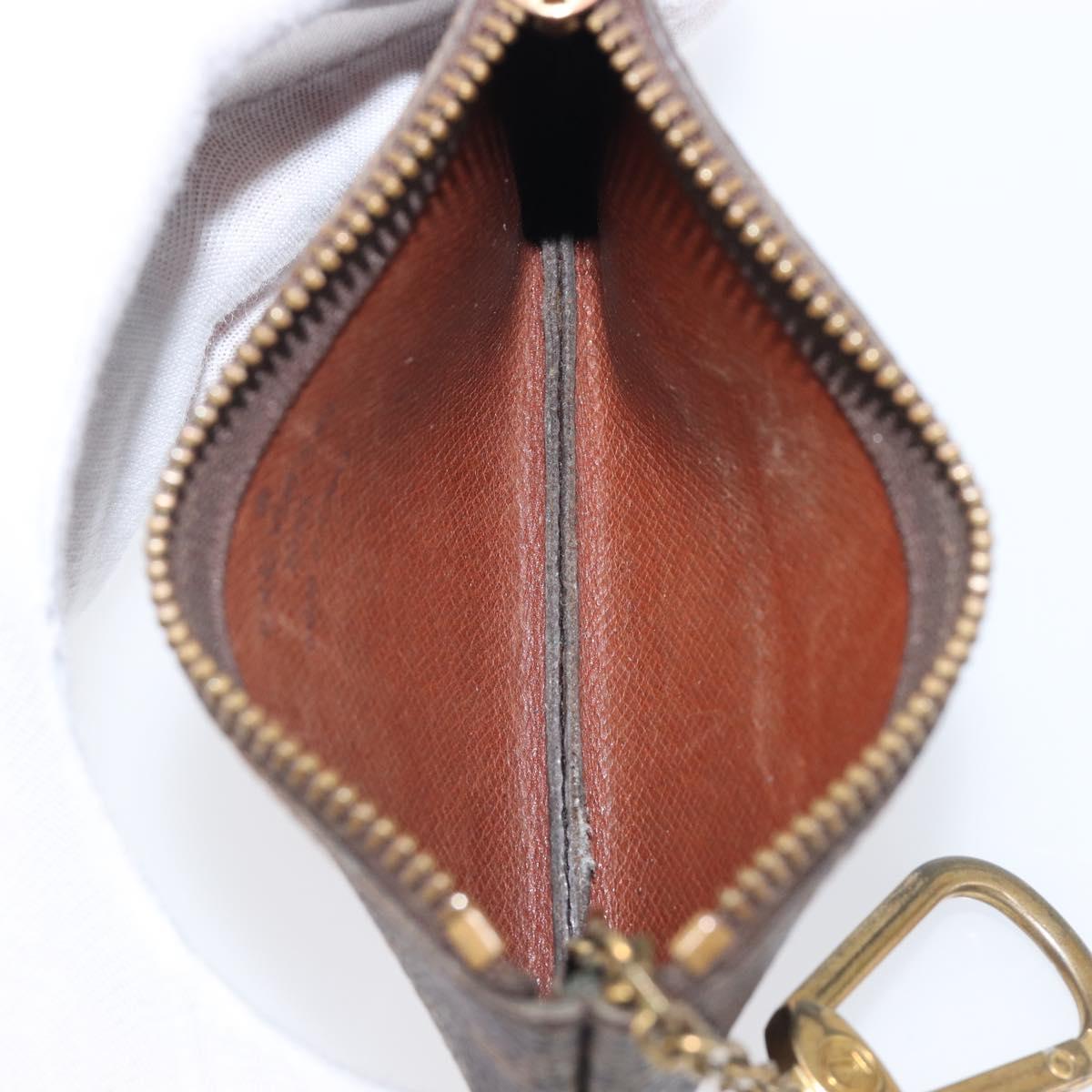 LOUIS VUITTON Monogram Pochette Cles Coin Purse M62650 LV Auth 204619