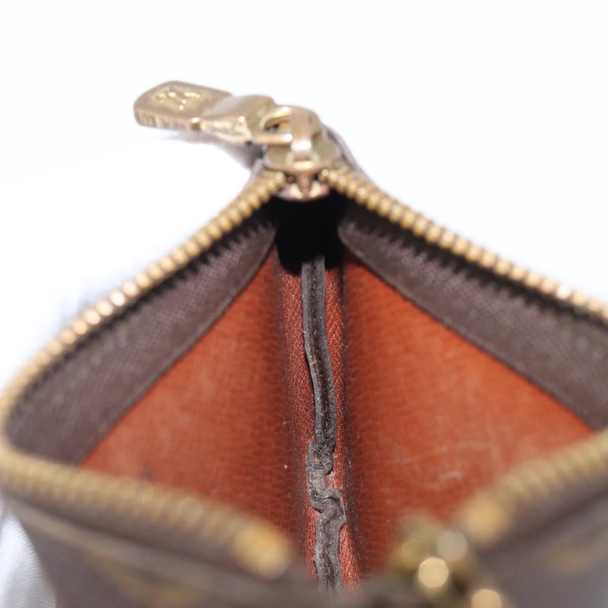 LOUIS VUITTON Monogram Pochette Cles Coin Purse M62650 LV Auth 204619