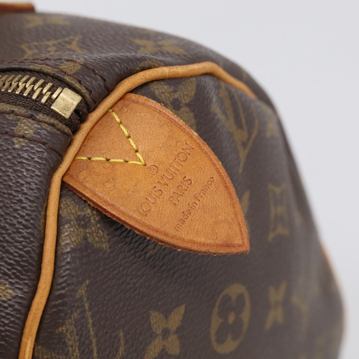 LOUIS VUITTON Monogram Speedy 30 Hand Bag M41526 LV Auth 204623V