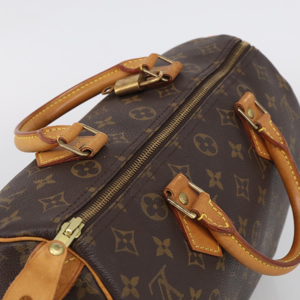 LOUIS VUITTON Monogram Speedy 30 Hand Bag M41526 LV Auth 204623V
