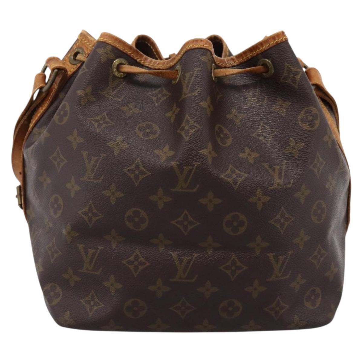 LOUIS VUITTON Monogram Petit Noe Shoulder Bag M42226 LV Auth 204653