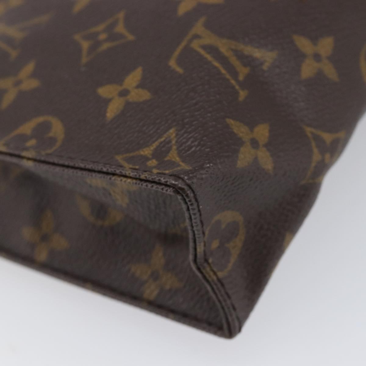 LOUIS VUITTON Monogram Poche Toilette 26 Pouch M47542 LV Auth 204665