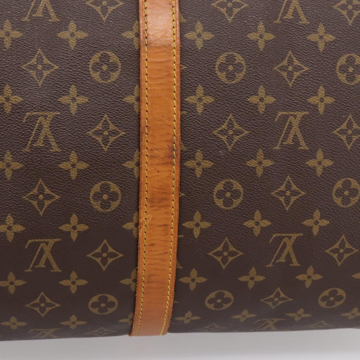 LOUIS VUITTON Monogram Keepall 60 Boston Bag M41422 LV Auth 204717A
