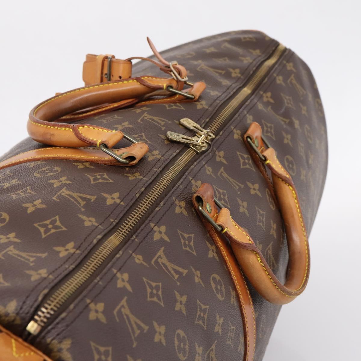 LOUIS VUITTON Monogram Keepall 60 Boston Bag M41422 LV Auth 204717A