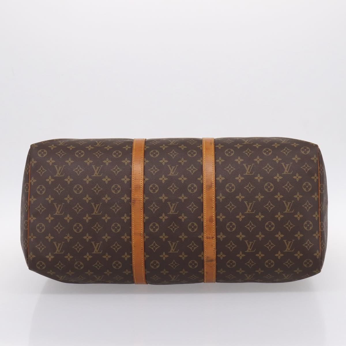 LOUIS VUITTON Monogram Keepall 60 Boston Bag M41422 LV Auth 204717A