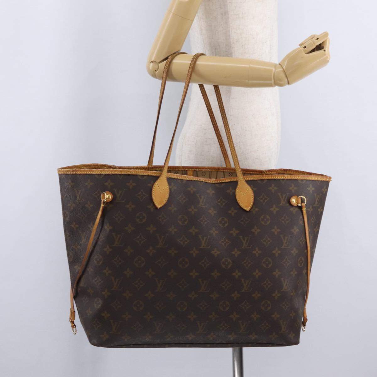 LOUIS VUITTON Monogram Neverfull GM Tote Bag M40157 LV Auth 204718