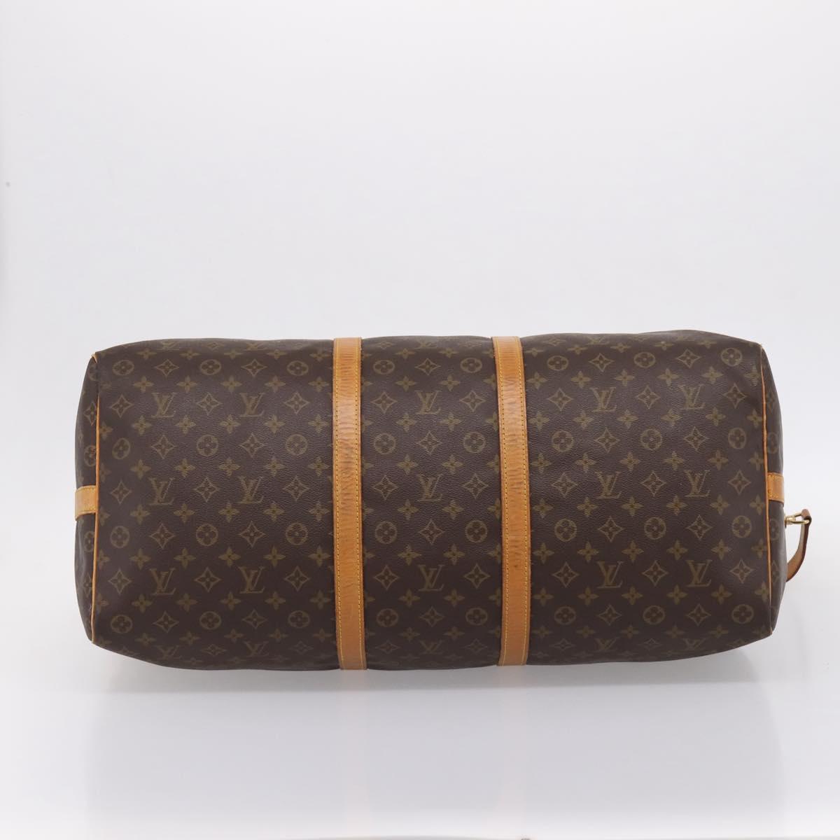 LOUIS VUITTON Monogram Keepall Bandouliere 60 Boston Bag M41412 LV Auth 204719A