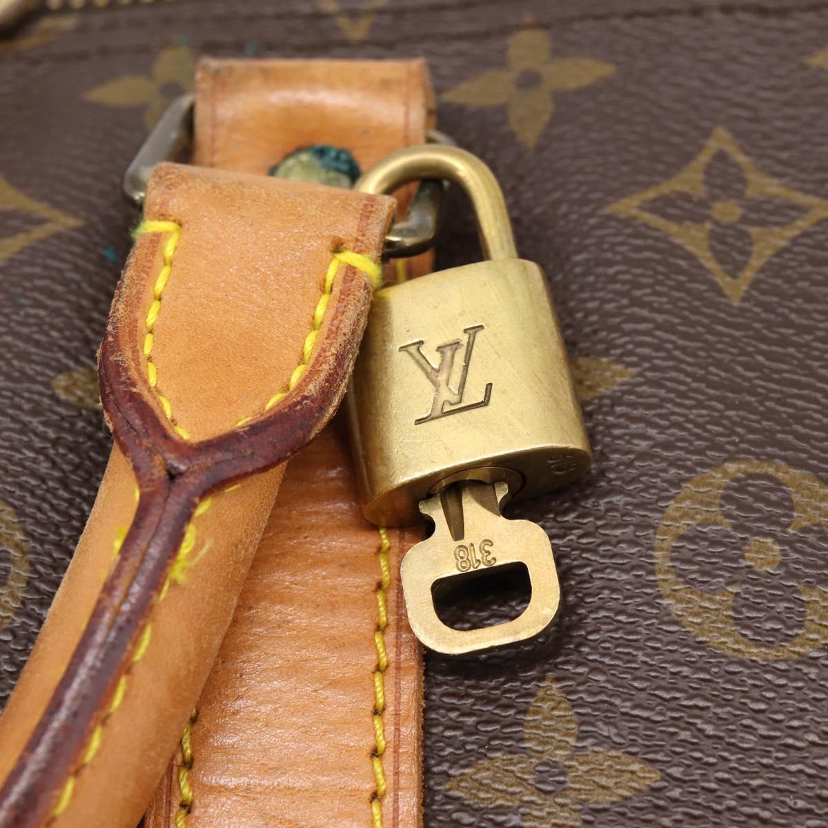 LOUIS VUITTON Monogram Keepall Bandouliere 60 Boston Bag M41412 LV Auth 204719A