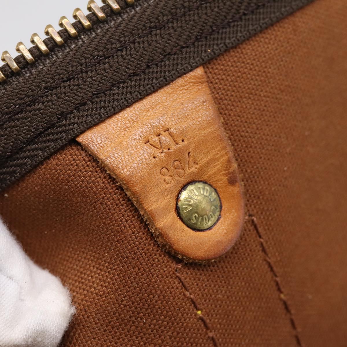 LOUIS VUITTON Monogram Keepall Bandouliere 60 Boston Bag M41412 LV Auth 204719A
