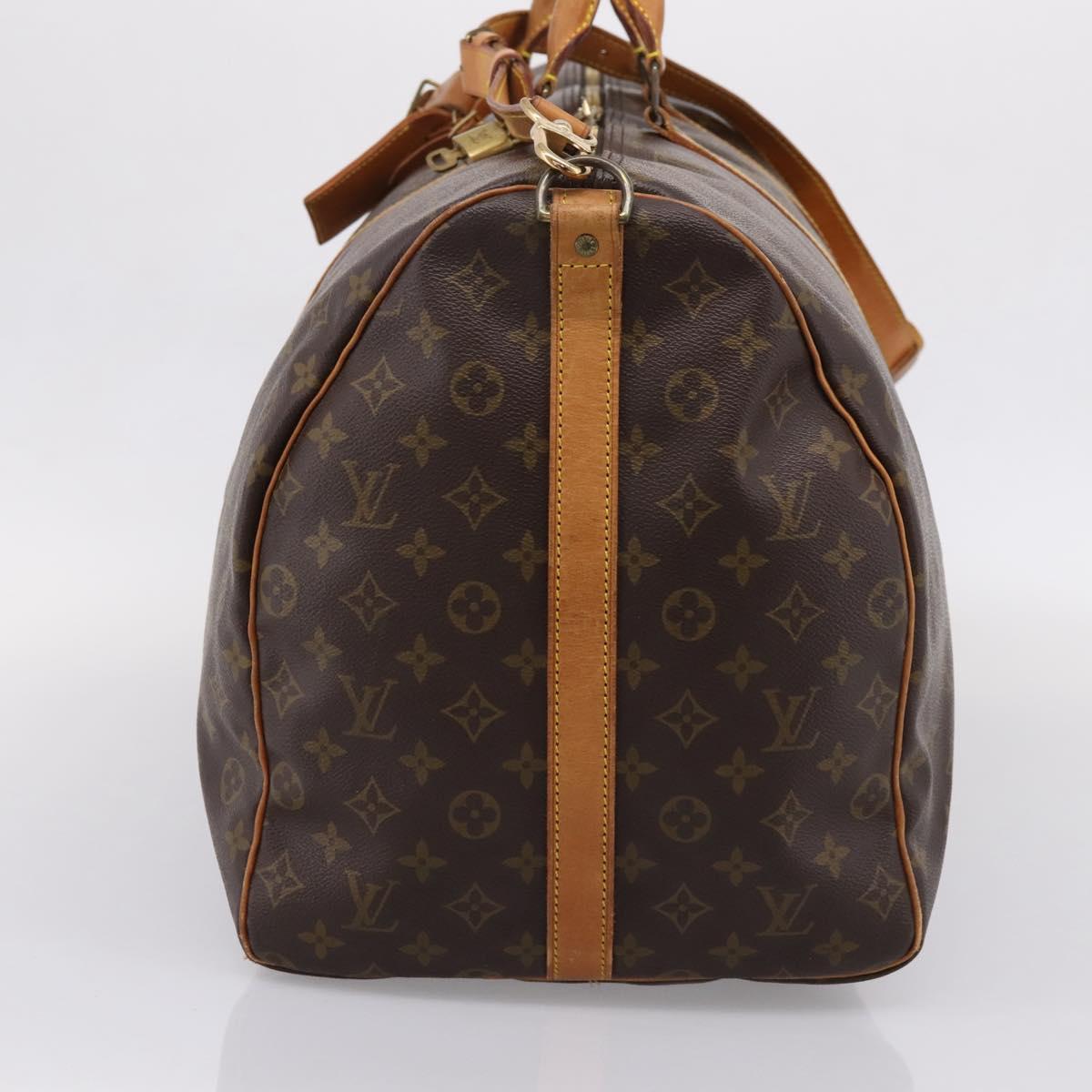 LOUIS VUITTON Monogram Keepall Bandouliere 60 Boston Bag M41412 LV Auth 204719A