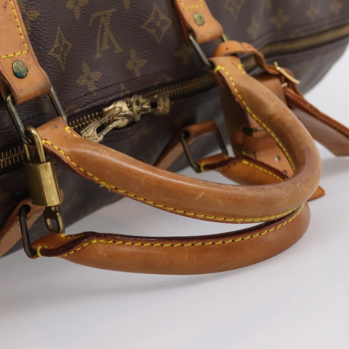 LOUIS VUITTON Monogram Keepall Bandouliere 60 Boston Bag M41412 LV Auth 204719A