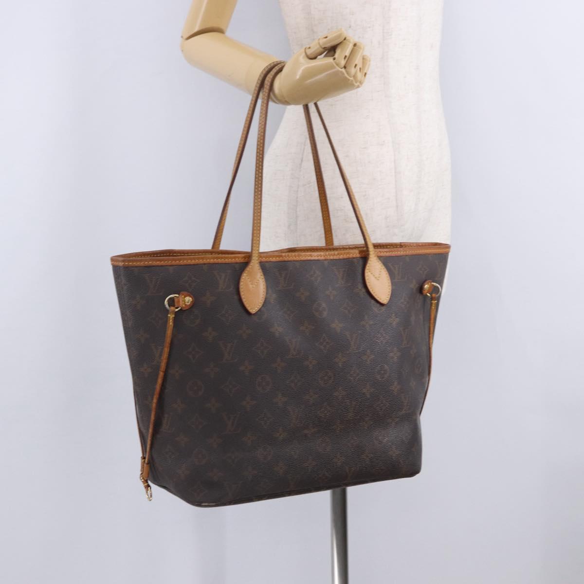 LOUIS VUITTON Monogram Neverfull MM Tote Bag M40156 LV Auth 204720