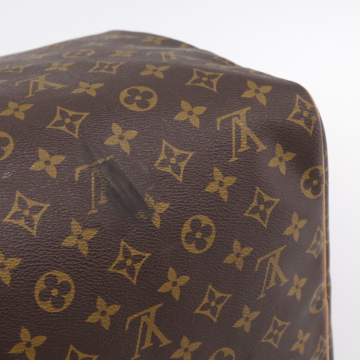 LOUIS VUITTON Monogram Keepall 55 Boston Bag M41424 LV Auth 204725A