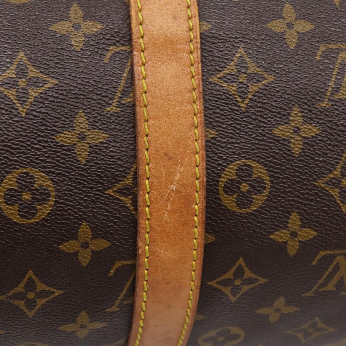 LOUIS VUITTON Monogram Keepall 55 Boston Bag M41424 LV Auth 204725A
