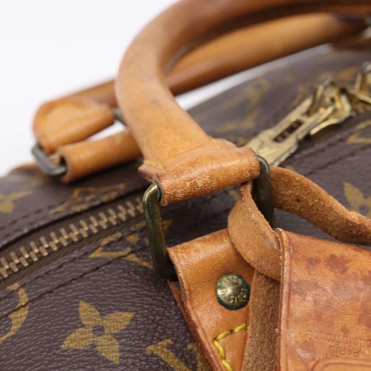 LOUIS VUITTON Monogram Keepall 55 Boston Bag M41424 LV Auth 204725A