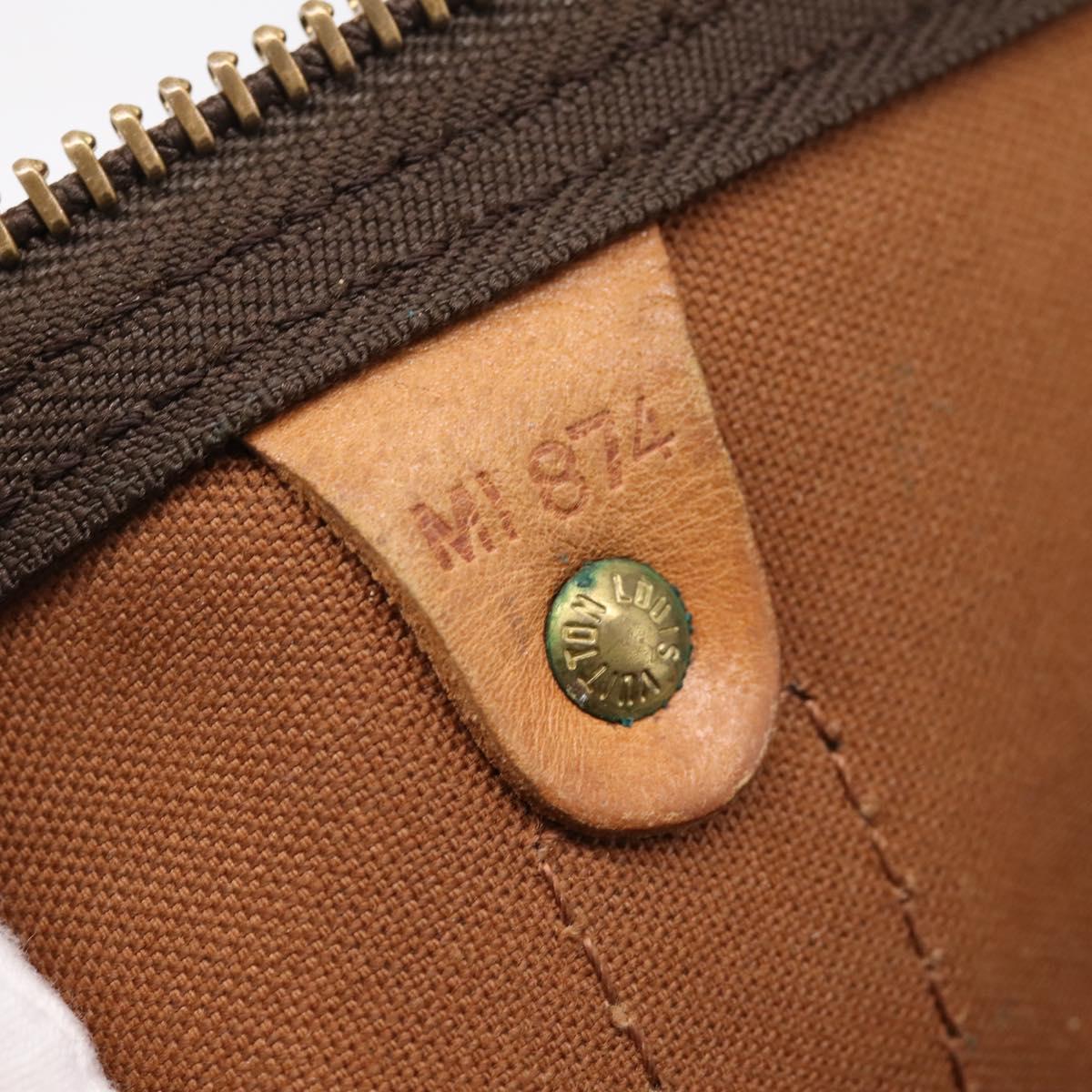 LOUIS VUITTON Monogram Keepall 55 Boston Bag M41424 LV Auth 204725A