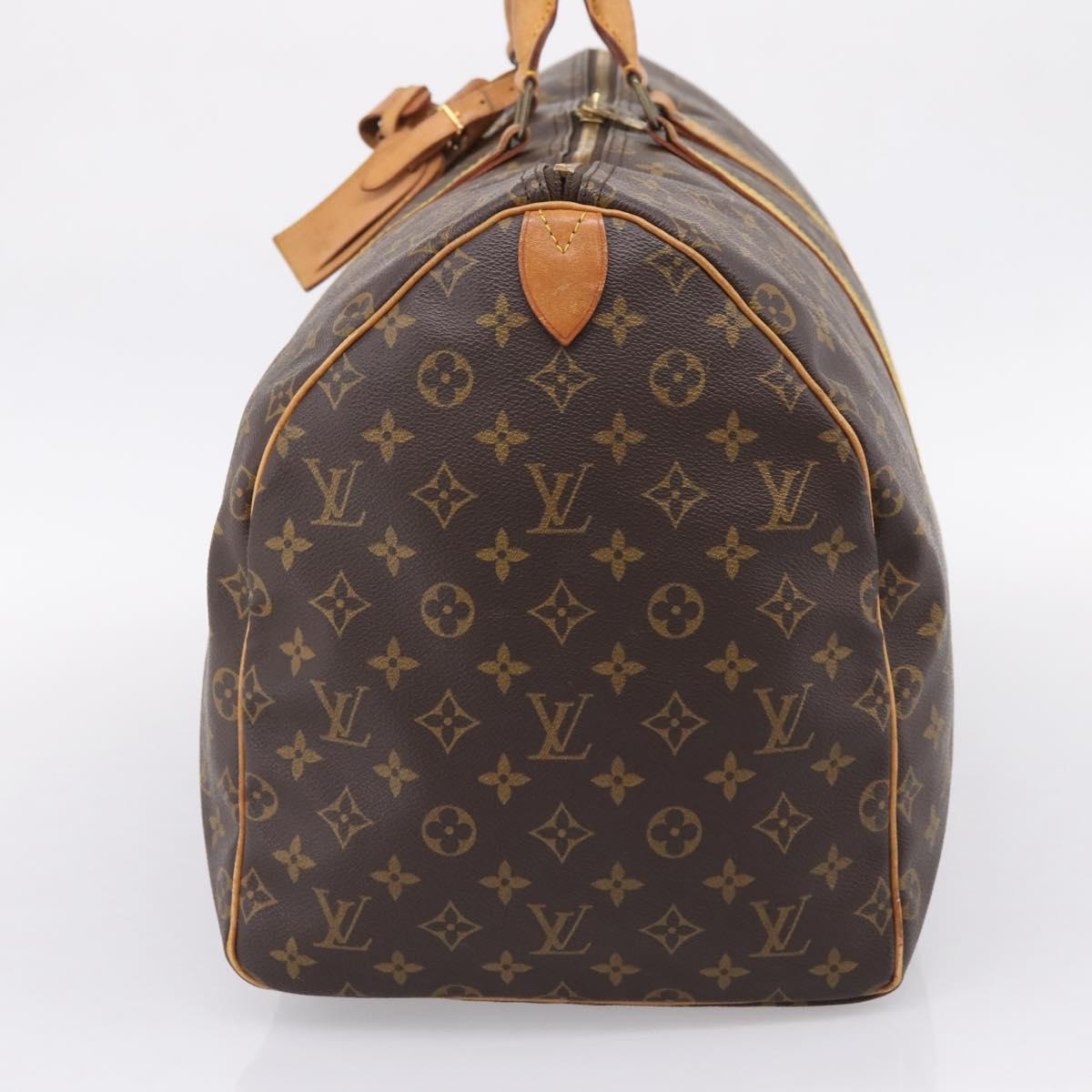 LOUIS VUITTON Monogram Keepall 55 Boston Bag M41424 LV Auth 204725A