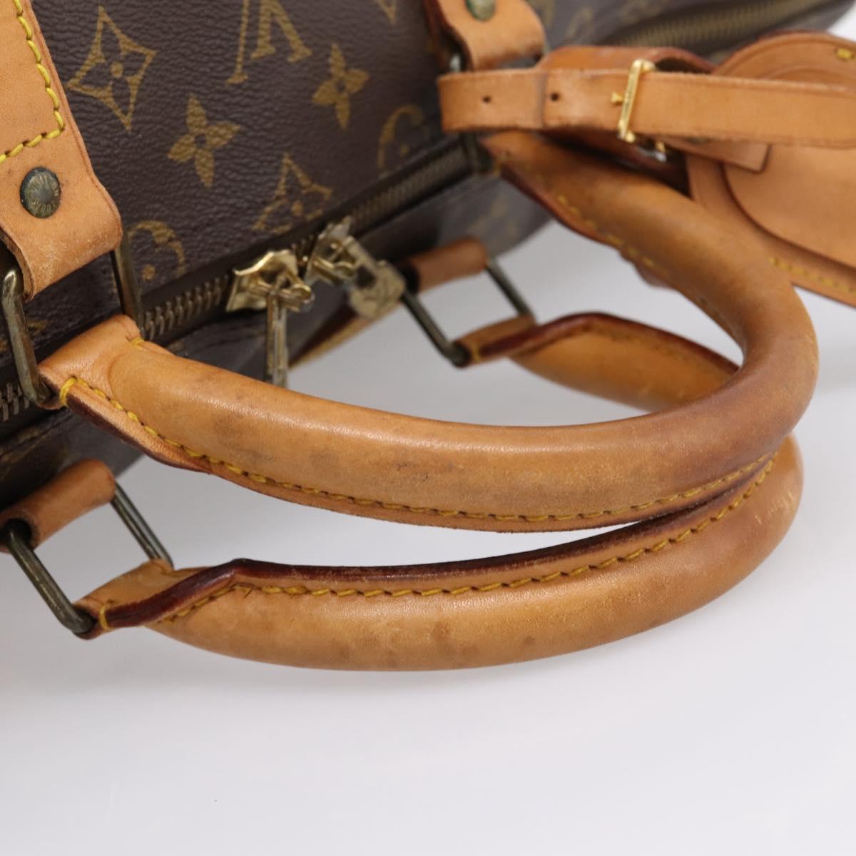 LOUIS VUITTON Monogram Keepall 55 Boston Bag M41424 LV Auth 204725A