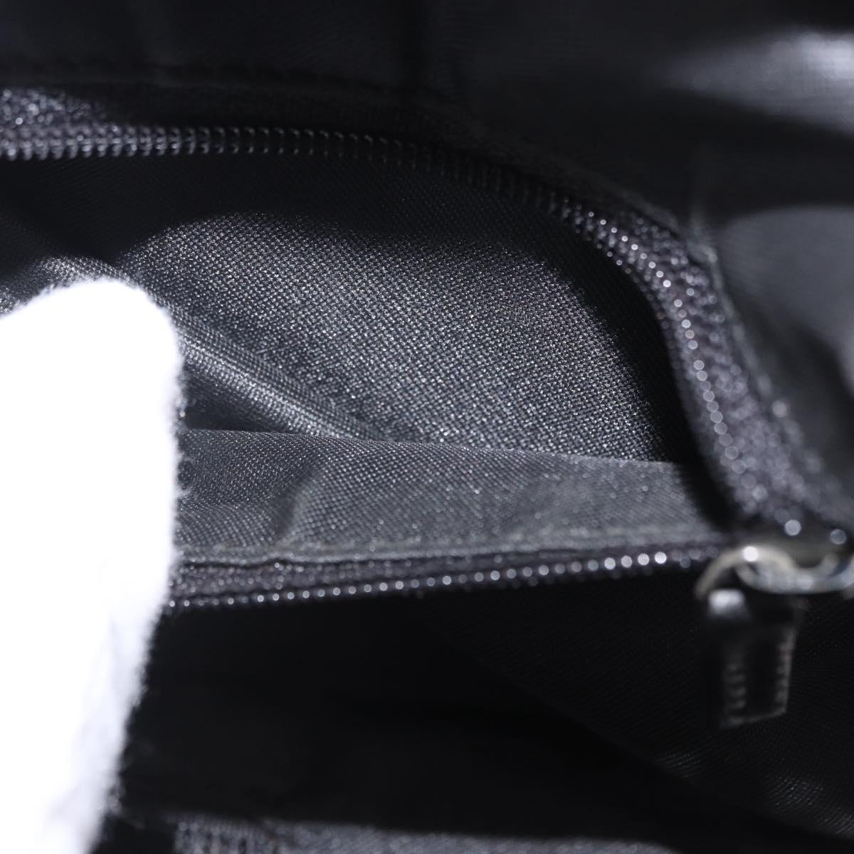 GUCCI GG Canvas Vanity Hand Bag Black Silver 039 1052 Auth 204726