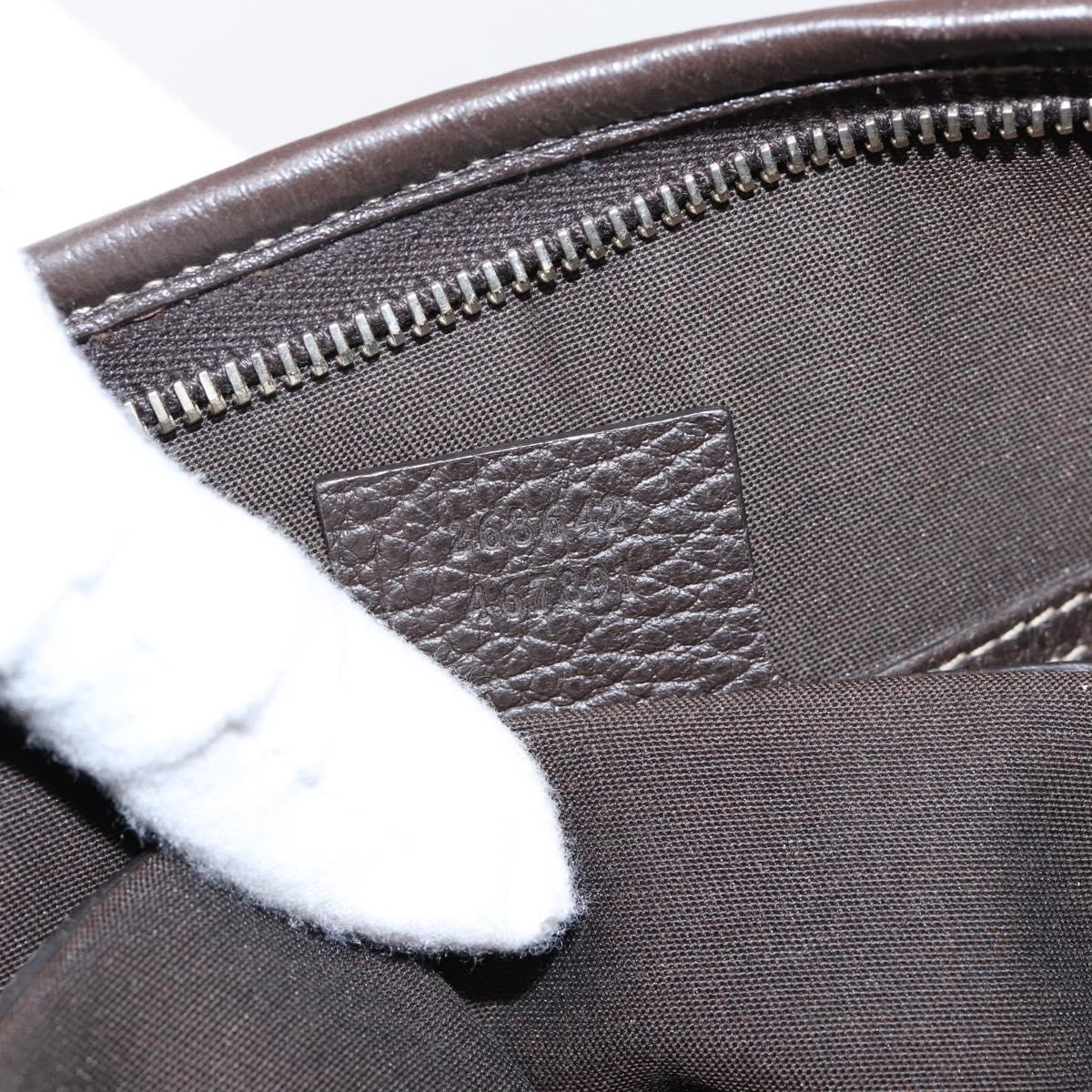 GUCCI GG Crystal Abbey Shoulder Bag Coated Canvas Outlet 268642 Auth 204734V
