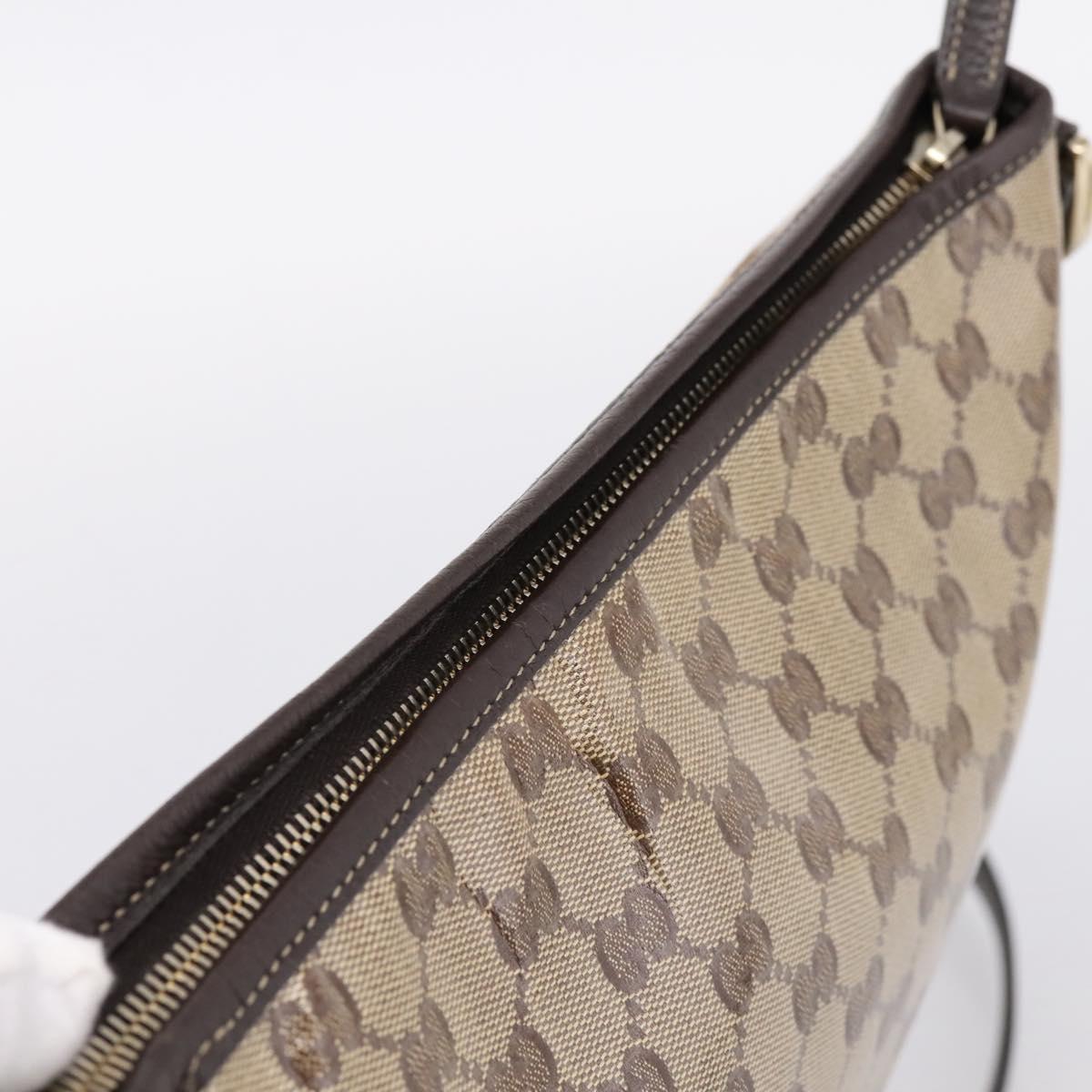GUCCI GG Crystal Abbey Shoulder Bag Coated Canvas Outlet 268642 Auth 204734V