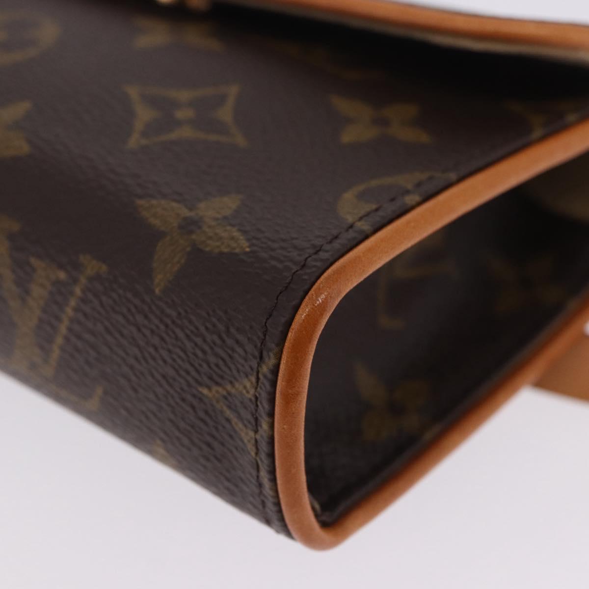 LOUIS VUITTON Monogram Pochette Florentine Waist Bag M51855 LV Auth 204738V