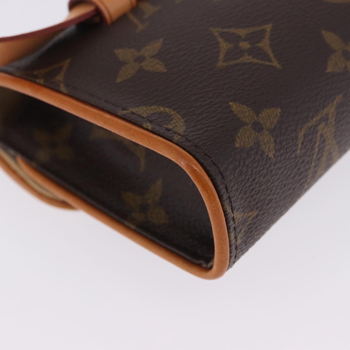 LOUIS VUITTON Monogram Pochette Florentine Waist Bag M51855 LV Auth 204738V