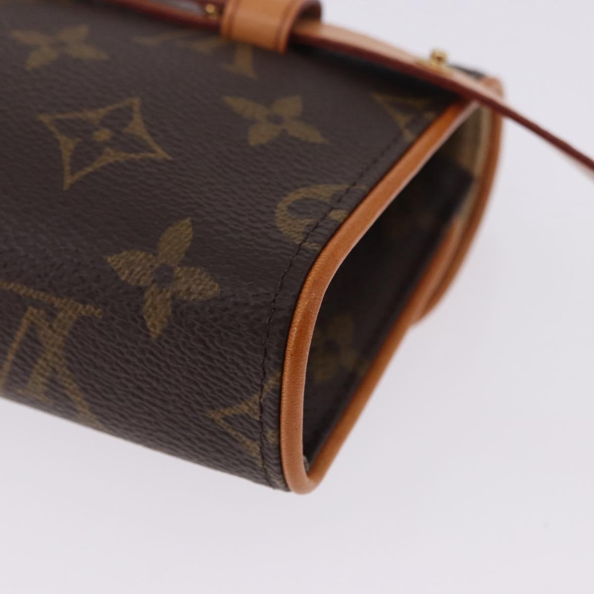 LOUIS VUITTON Monogram Pochette Florentine Waist Bag M51855 LV Auth 204738V