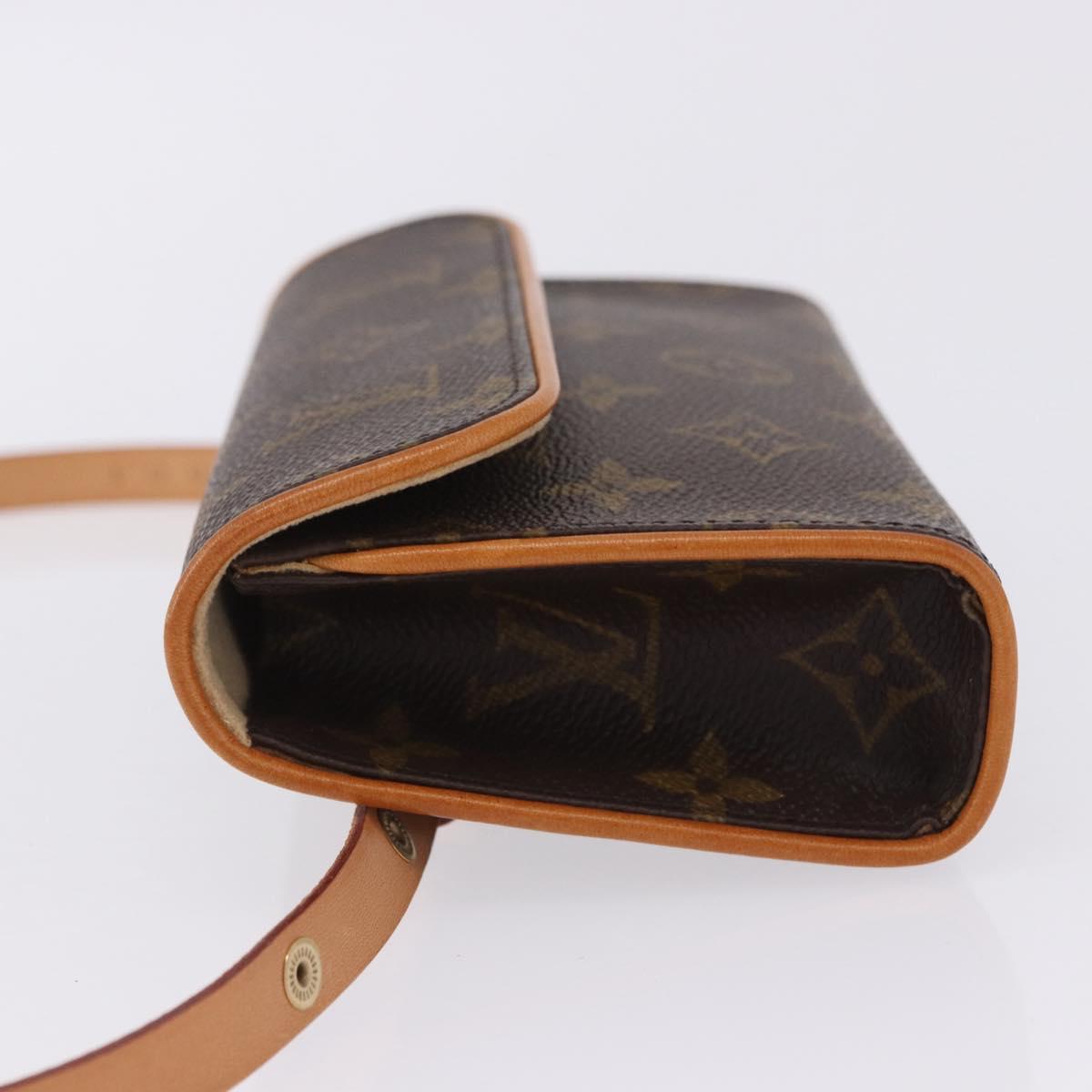 LOUIS VUITTON Monogram Pochette Florentine Waist Bag M51855 LV Auth 204738V