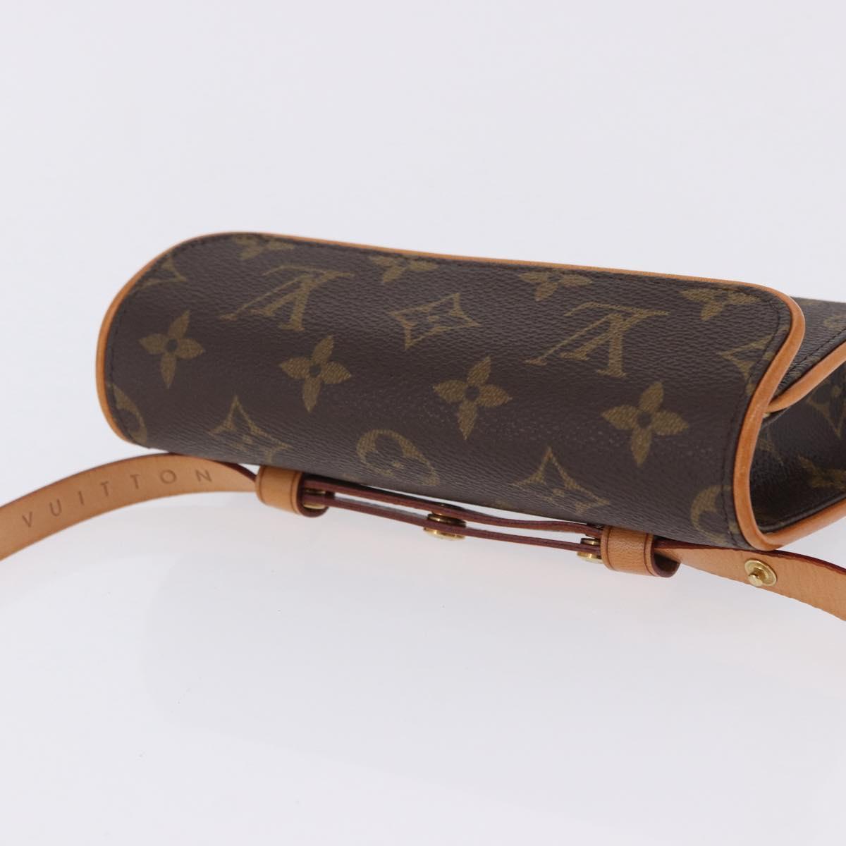 LOUIS VUITTON Monogram Pochette Florentine Waist Bag M51855 LV Auth 204738V