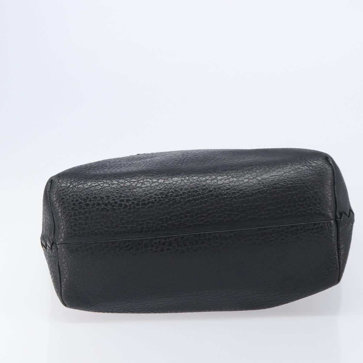 BOTTEGA VENETA INTRECCIATO Hand Bag Leather Black Auth 204753A