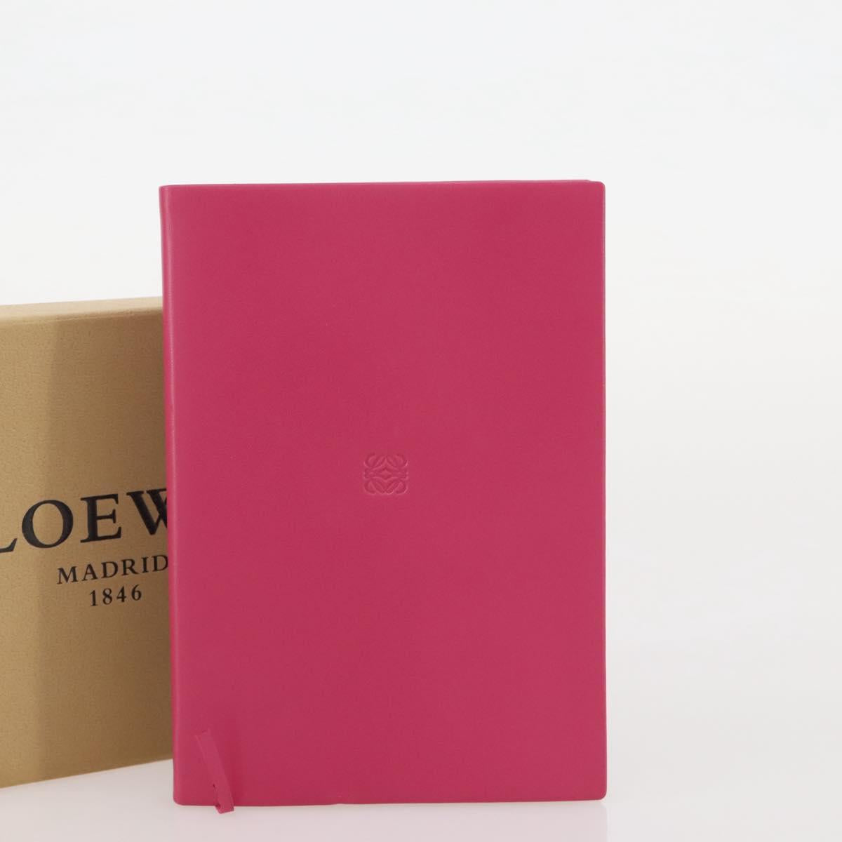 LOEWE Note Leather Paper Pink Auth 204770M